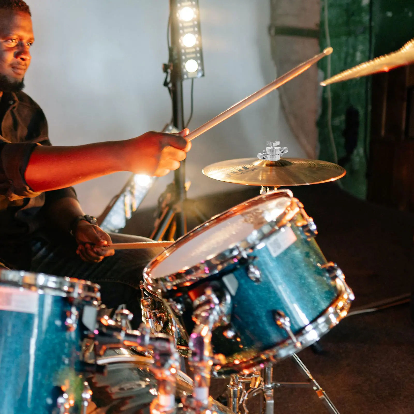 

Cymbal Stack Adapter Metal Mounting Tool For Drum Set Accessories Cymbal Stand Holder Replacement Percussion Parts