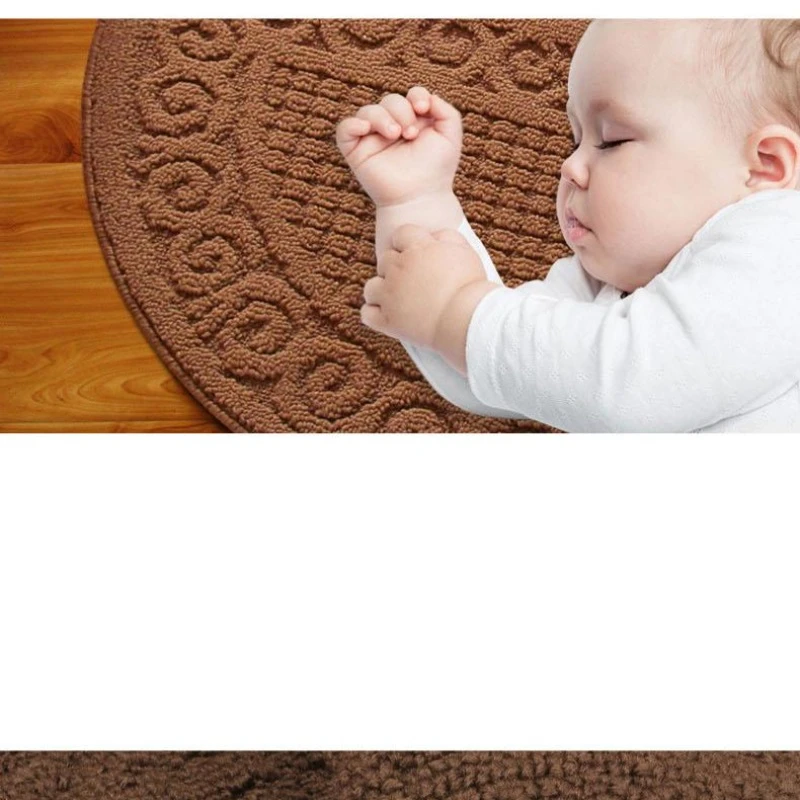 Paillasson demi-rond en caoutchouc pour porte d'entrée de maison, intérieur, antidérapant, pour couloir d'entrée, salle de bain, tapis de sol durables