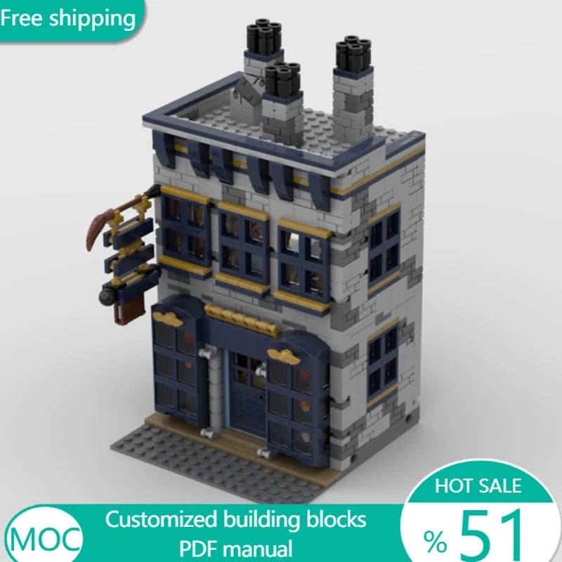 1281 pièces - Librairie de films célèbres - MOC - Blocs de construction modulaires personnalisables - Design créatif - Apprentissage éducatif - Jouet DIY - Cadeaux de vacances