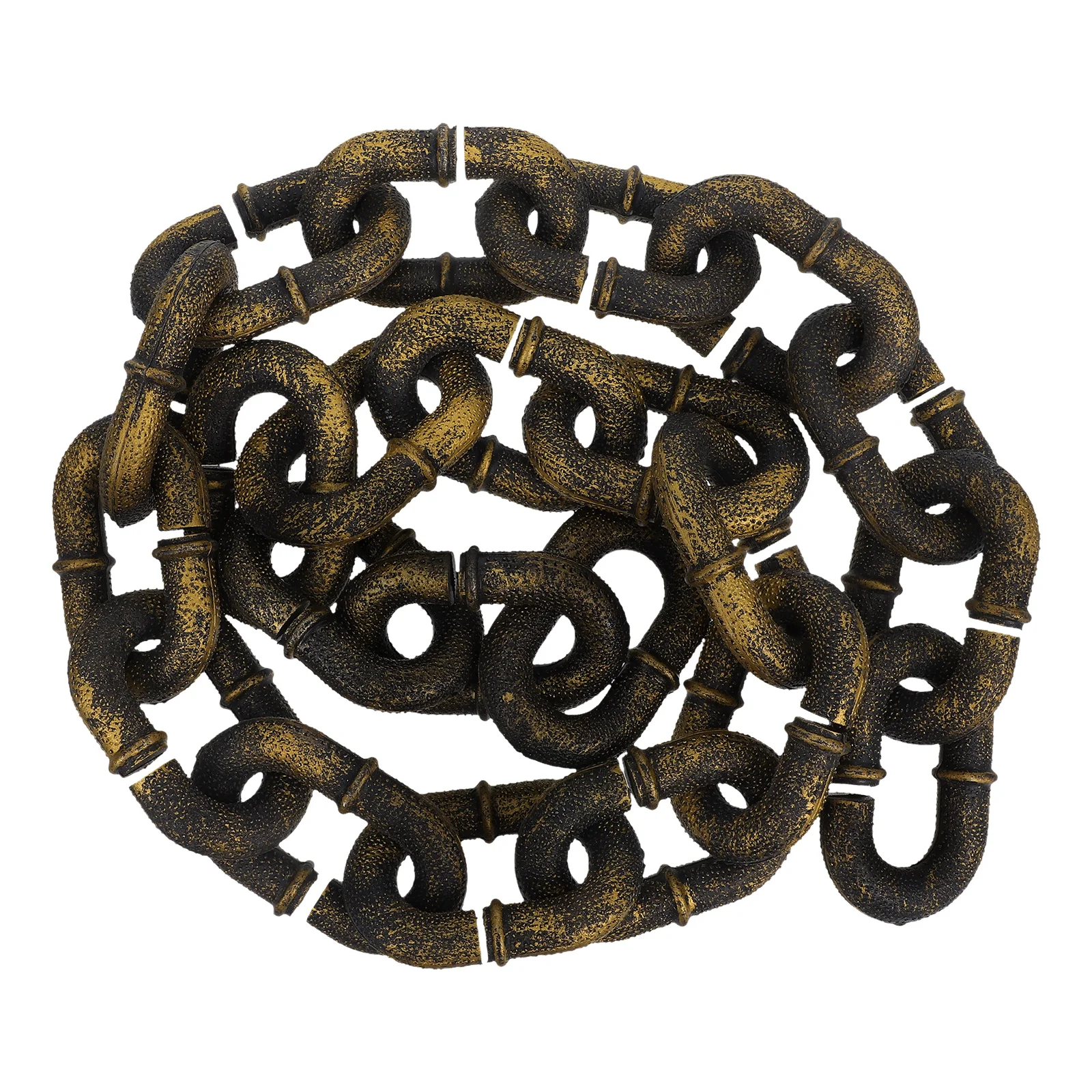 

Halloween Simulation Plastic Chain Horror Party Fake Chain Links Costume Accessory Decor For Haunted House Cosplay Event