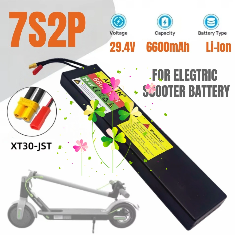 

Литий-ионный перезаряжаемый аккумулятор 24В 6600мАч 7S2P 18650, аккумуляторная батарея 29.4В 6600мАч