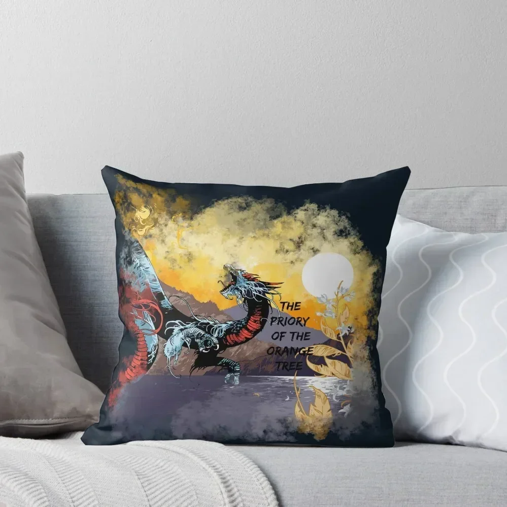 

priory of the orange tree word Throw Pillow Christmas Throw Pillows Covers christmas pillowcases Marble Cushion Cover pillow