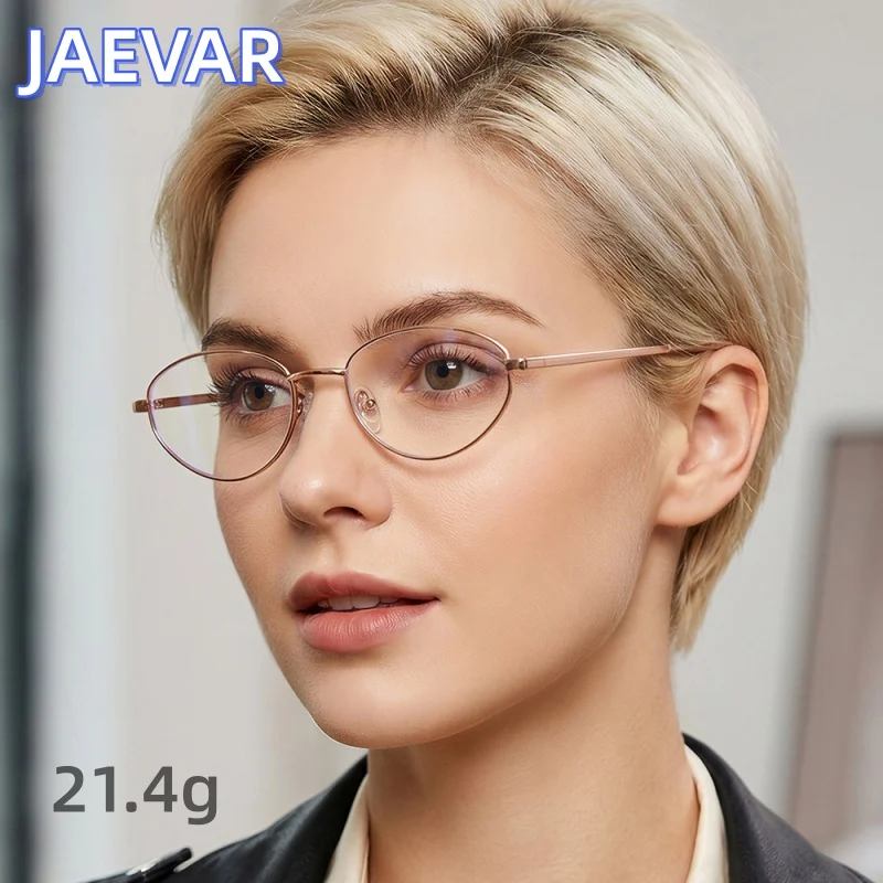 

JAEVAR New Metal Eyeglass Frame Fashionable Oval Small Frame Women's Eyeglass Frame WK35191 Optical Prescription Frame