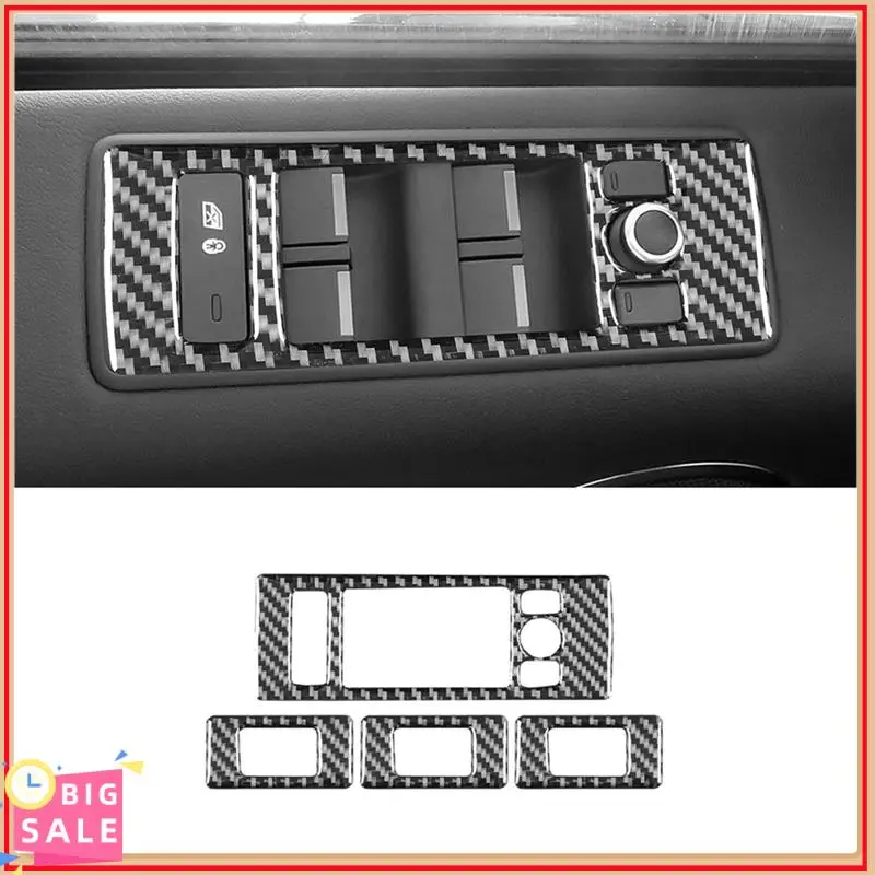 

Exclusive Carbon Fiber Car Window Lift Switch Panel Cover Trim For Land Range Rover Sport 2014-2022 Interior Accessories