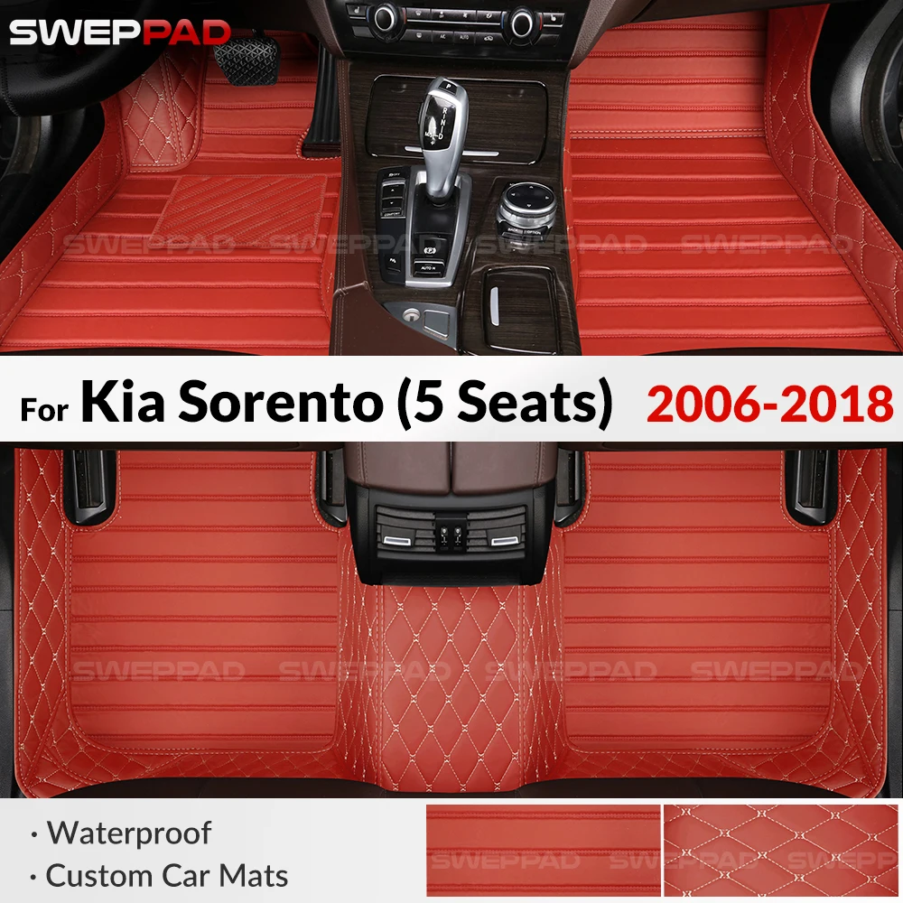 

Для Kia Sorento (5 мест) 2006-2018 гг. Автомобильный напольный коврик на заказ, автомобильный ковер, аксессуары для интерьера, защитные