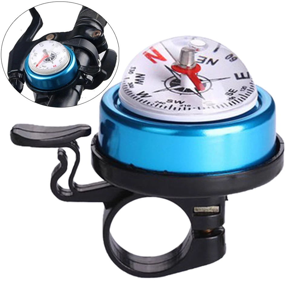 MTB Bike Compass Bell Mountain Bike Cycling Handlebar Ring Alarm Ring Down Horn Bell Accessory