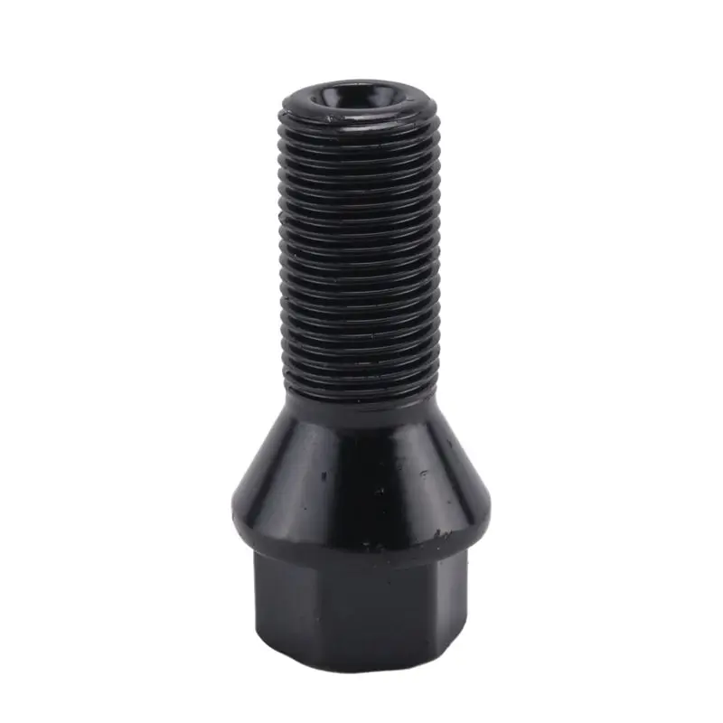 A11M-15Pcs M14 X 1.25 Black Wheel Locking Lug Bolt Nut Steel 36136781151 For -BMW X3 X5 E70 E71 F20 F25 X5 X6