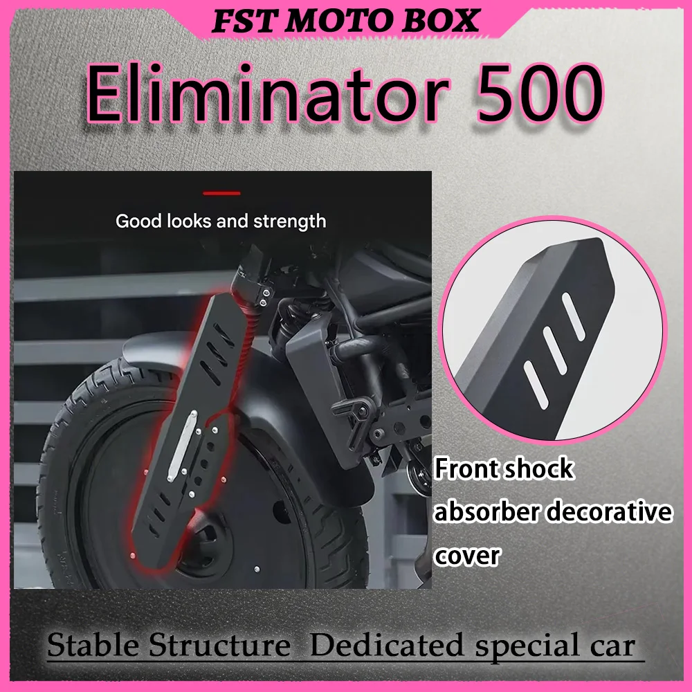 FOR CNC Aluminum Front Fork Guard & Shock Absorber Protective Cover, Retro Modification Exterior Parts for Eliminator 500