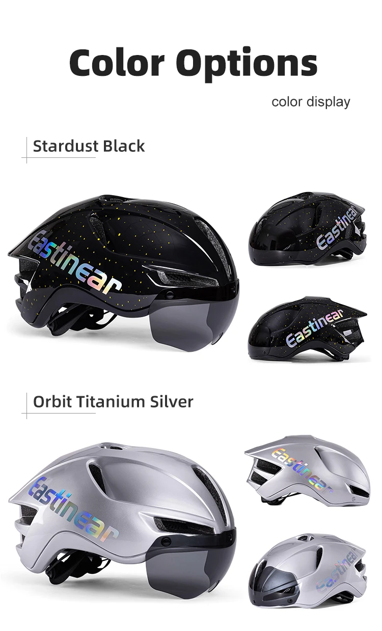 New Pneumatic Bicycle Helmet 3D Shock-Absorbing Lining Ventilated And Breathable Men's And Women's Road Mountain Safety Helmet