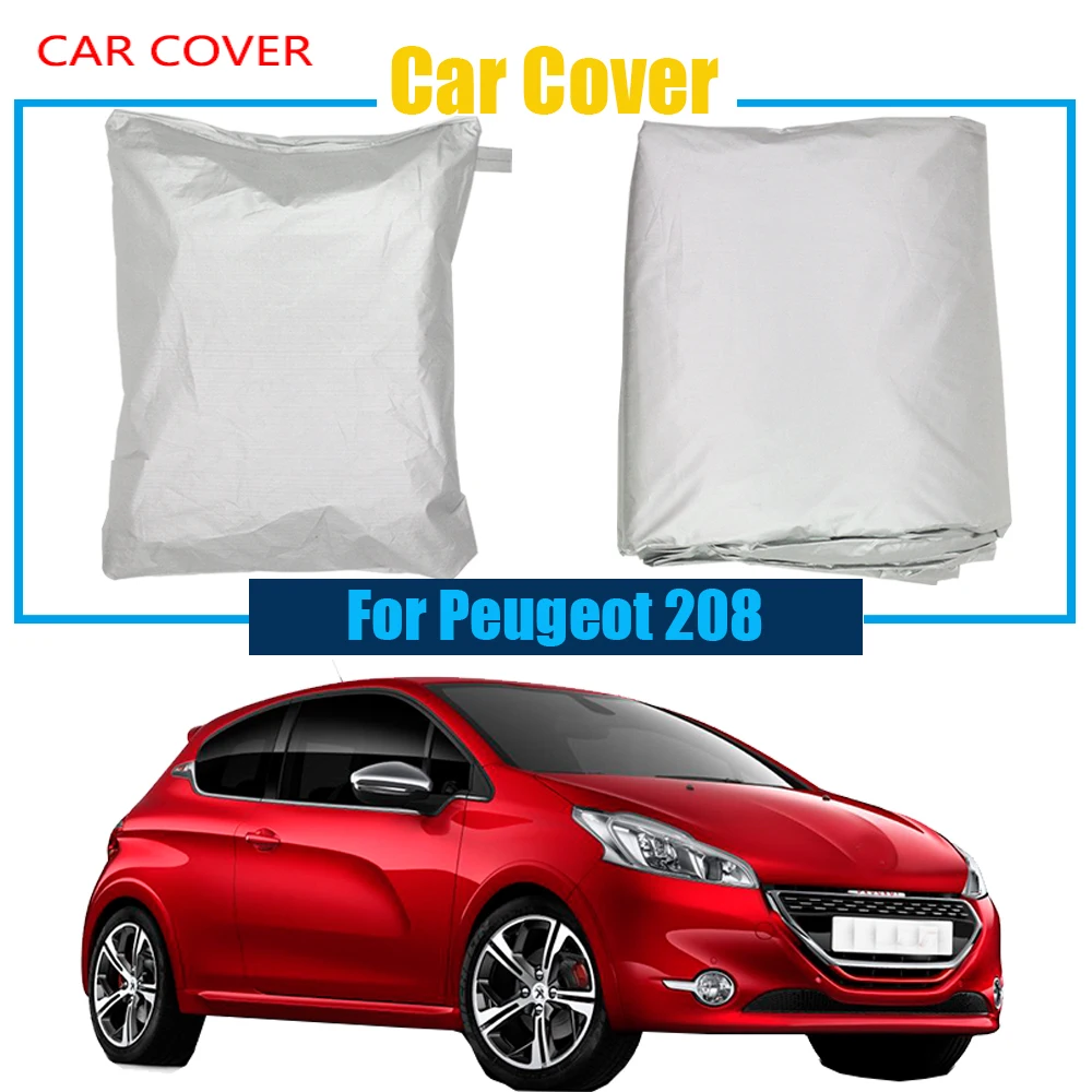 

Новый автомобильный чехол, УФ-защита от дождя, снега, солнца, защитный чехол, пыленепроницаемый для Peugeot 208