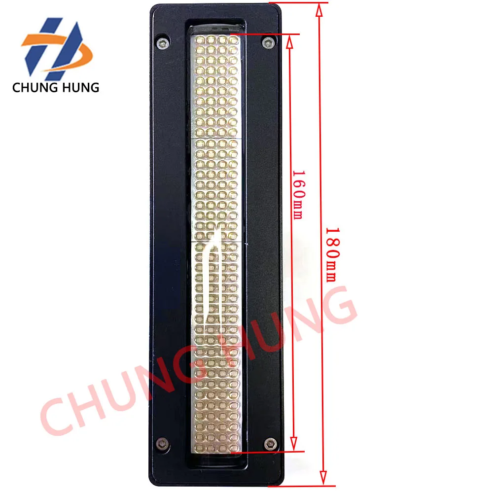 160*20mm UV LED Curing Lamp 400W Large Industrial UV Flatbed Printer Varnish Curing Light Ricoh G4 G5 Print Head