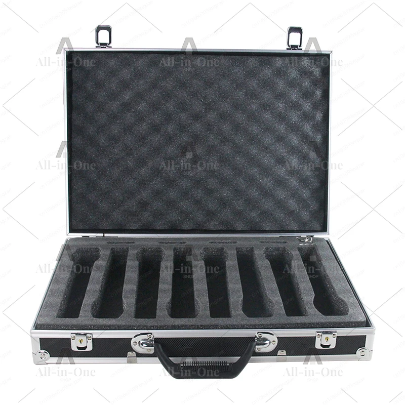 One To Two/four Wireless Handheld Microphone Aluminum Case Suitcase 2 Pcs 4 Pcs 8 Pcs Microphone Machine Storage Air Case