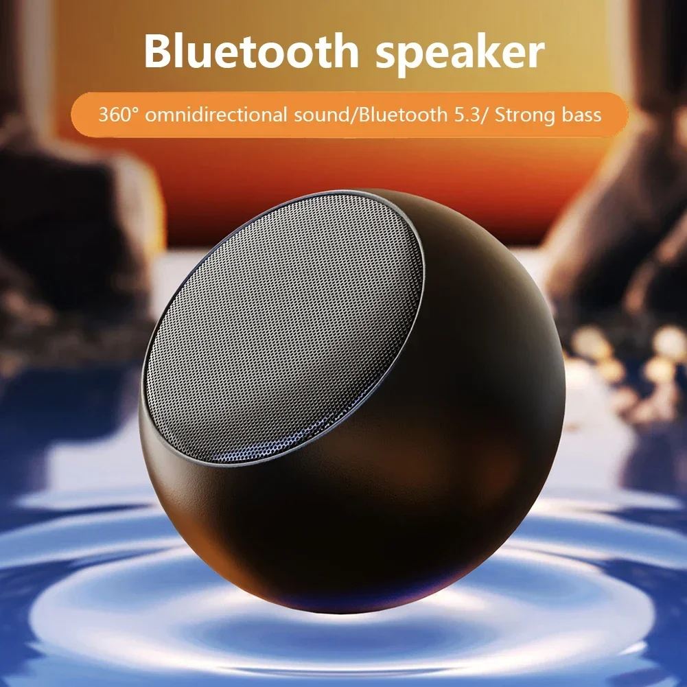 M3 Portable Bluetooth Speaker Wireless Small Steel Gun Metal Heavy Subwoofer Outdoor Mini Bluetooth Small Stereo Speaker