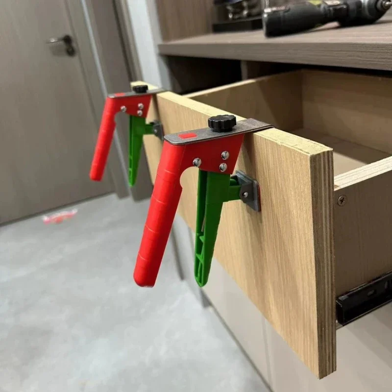 Adjustable Drawer Fixing Clamp Easy And Quick Installation Of Drawer Front Panels Woodworking Clamp Cabinet Drawer Fixing Clips