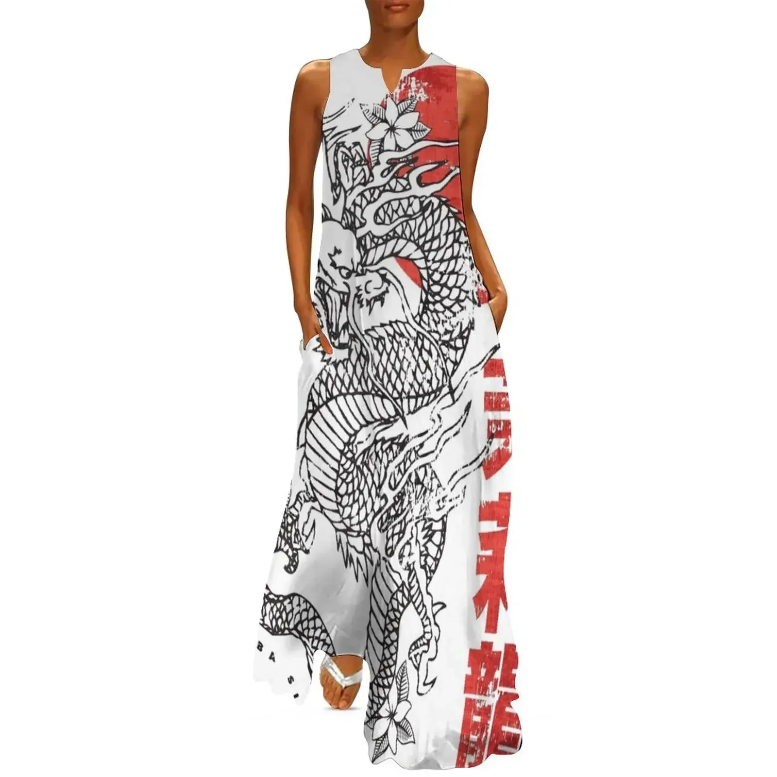 

Jasmine Dragon Tea House Long Dress elegant chic women dresses promotion dress for women summer clothes Dance dresses Dress