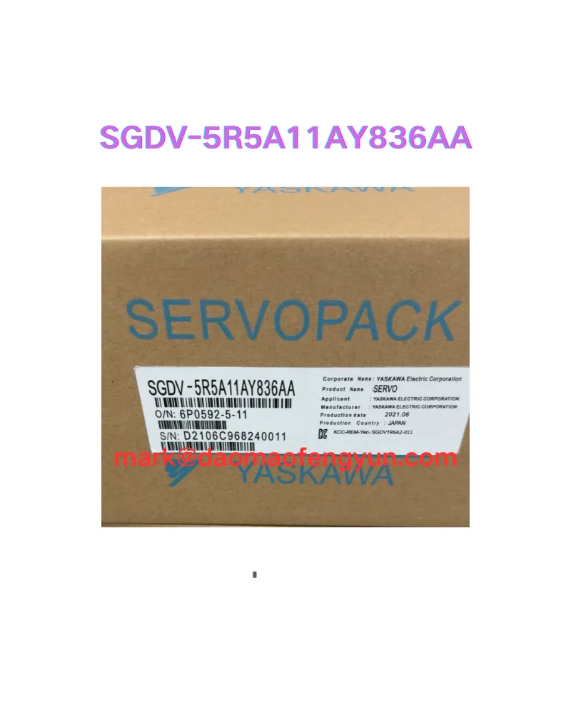 

SGDV-5R5A11AY836AA New servo drive,