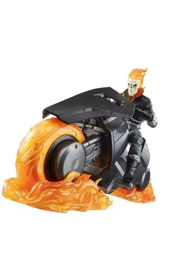 In Stock Ghost Rider And Motorcycle Fighting Vehicle 85th Anniversary Series 6-Inch Ml Doll Doll Model Handmade Ornament view 5