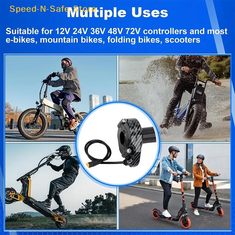 3 Pin Motorcycle Electronic Throttle Handle Universal Anti-scratch Durable for Light Bee Motocross Off-road Riding
