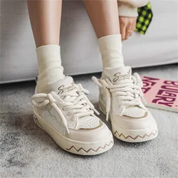 Parkour Chunky Shoes White Vulcanize Summer Woman Boot Beige Sneakers Woman Sports Cuddly Shoose Tenni Vietnam