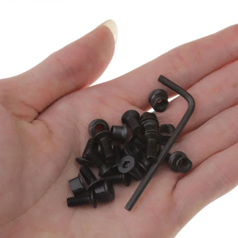 Tactical 50pcs/lot Meatl Replacement Spare Screws and Nuts for Keymod M-lok Rail Section Mount Tool Hunting Airsoft Accessory