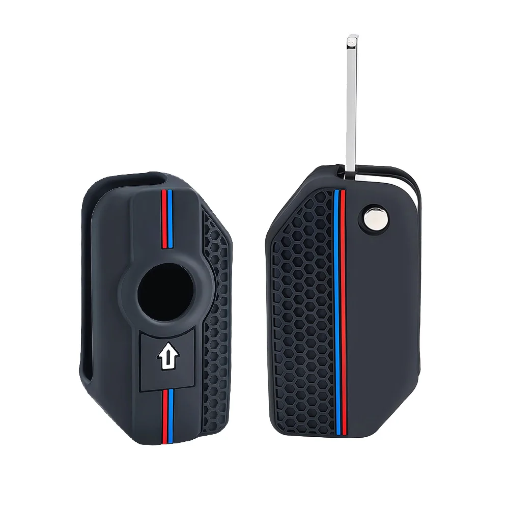 For BMW K 1600 B GT GTL R 1250 GS Adventure S1000 R XR 2021 2022 Silicone Remote Key Fob Keychain Ring Shell Case Cover Holder