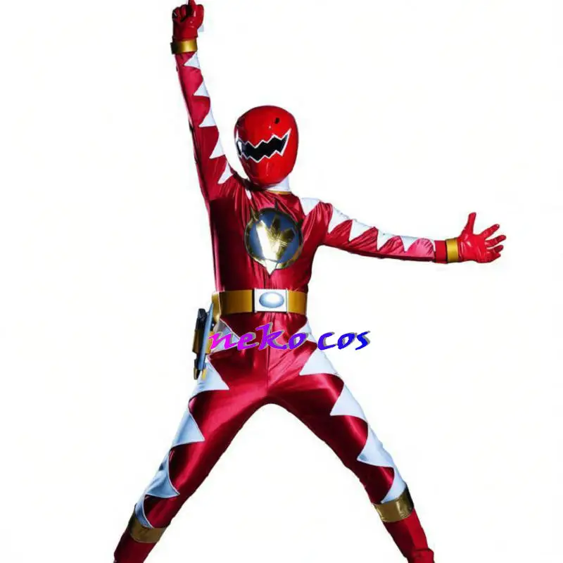 

nekocos Bakuryuu Sentai Abaranger AbaRed fullset Helmet mask Mikoto Nakadai Resin belt shoes Cosplay costume Custom size