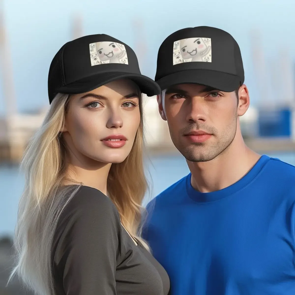 Cartoon Animation Toro Inoue Cat 7 Mesh Baseball Caps Snapback Fashion Baseball Hats Breathable Casual Casquette Outdoor