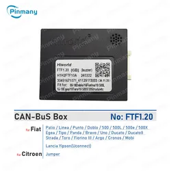 Android Radio CANBus Adapter FTF1.20 for FIAT Palio Linea Punto Doblo 500 Egea Tipo Panda Bravo Uno Ducato Strada Toro Fiorino