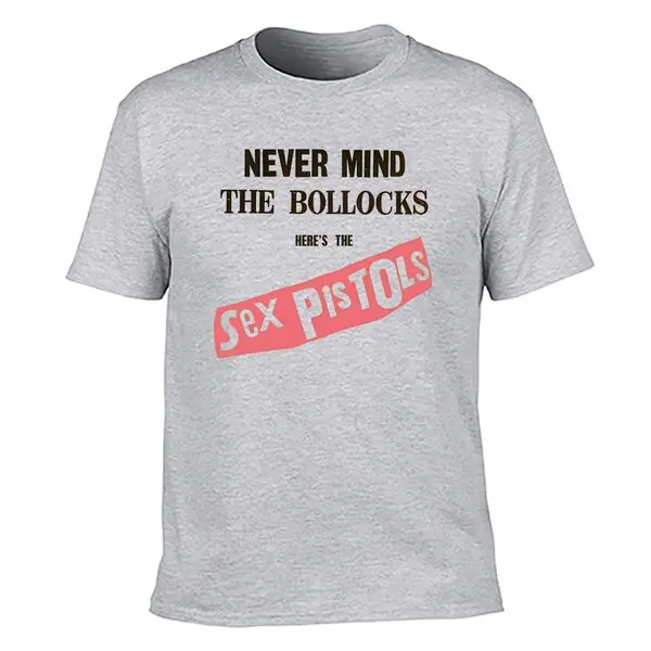 Sex Pistols T Shirt Never Mind The Bollocks Official Album Cover Punk Yellow New2024 High quality Brand Casual