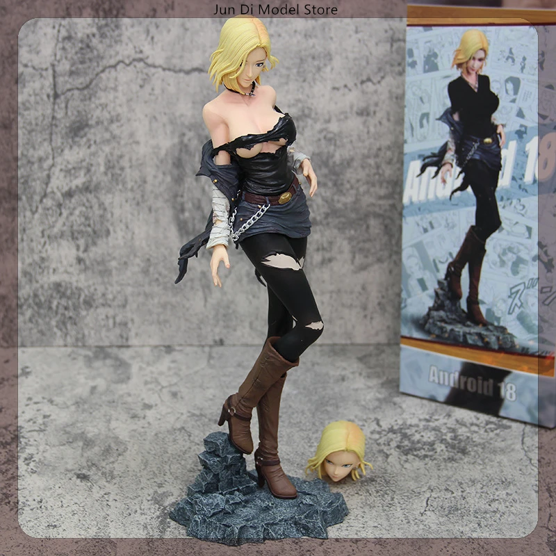 

30cm Dragon Ball Z Android 18 Be Injured Hb Anime Girl Figure Model Statue Boys Collection Desktop Decoration Ornament Toy Gift