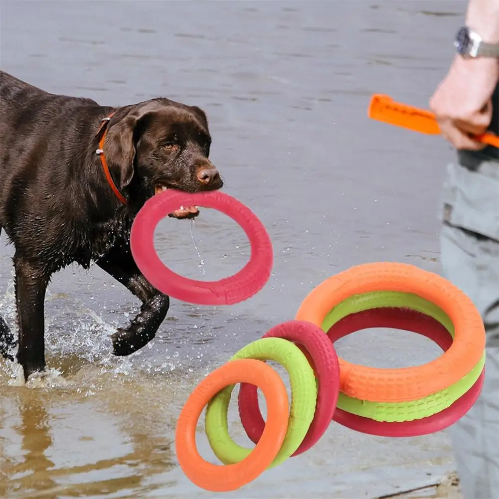 

High Quality Pet Dog Flying Discs Non-slip Bite-resistant Training Ring Outdoor Interactive Toys Pet Supplies