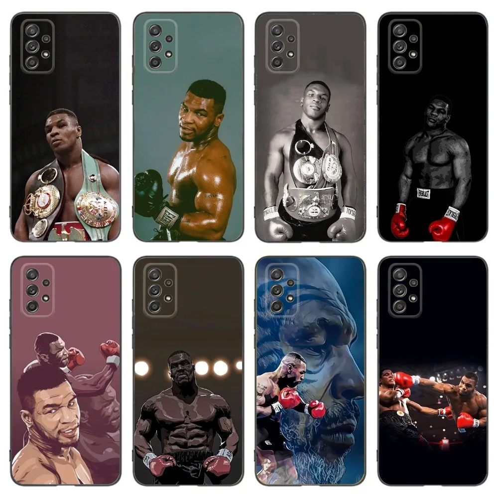 M-Mike Tyson Phone Case For Samsung Galaxy A13,A21s,A22,A31,A32,A52,A53,A71,A80,A91 Soft Black Phone Cover