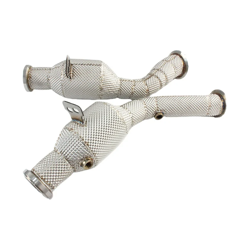 

High quality Catless Downpipe For Mercedes-Benz C43 AMG 3.0T 2016+ 304 Stainless Steel Exhaust Downpipe Racing Exhaust Systems