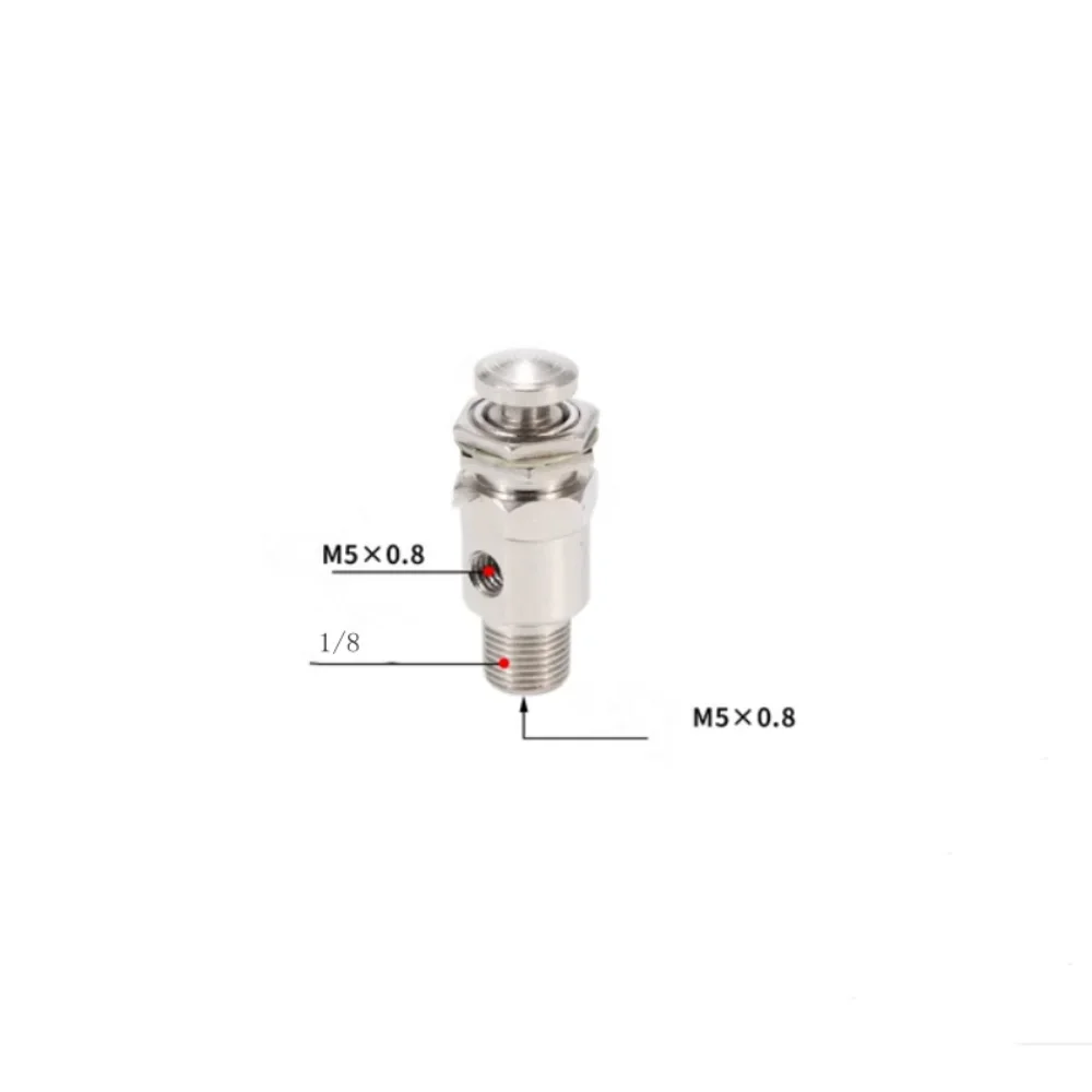 FMT TAC-3P Air Pneumatic Mechanical Valve Exhaust valve 2 Position 3 Way M5 Female 1/8