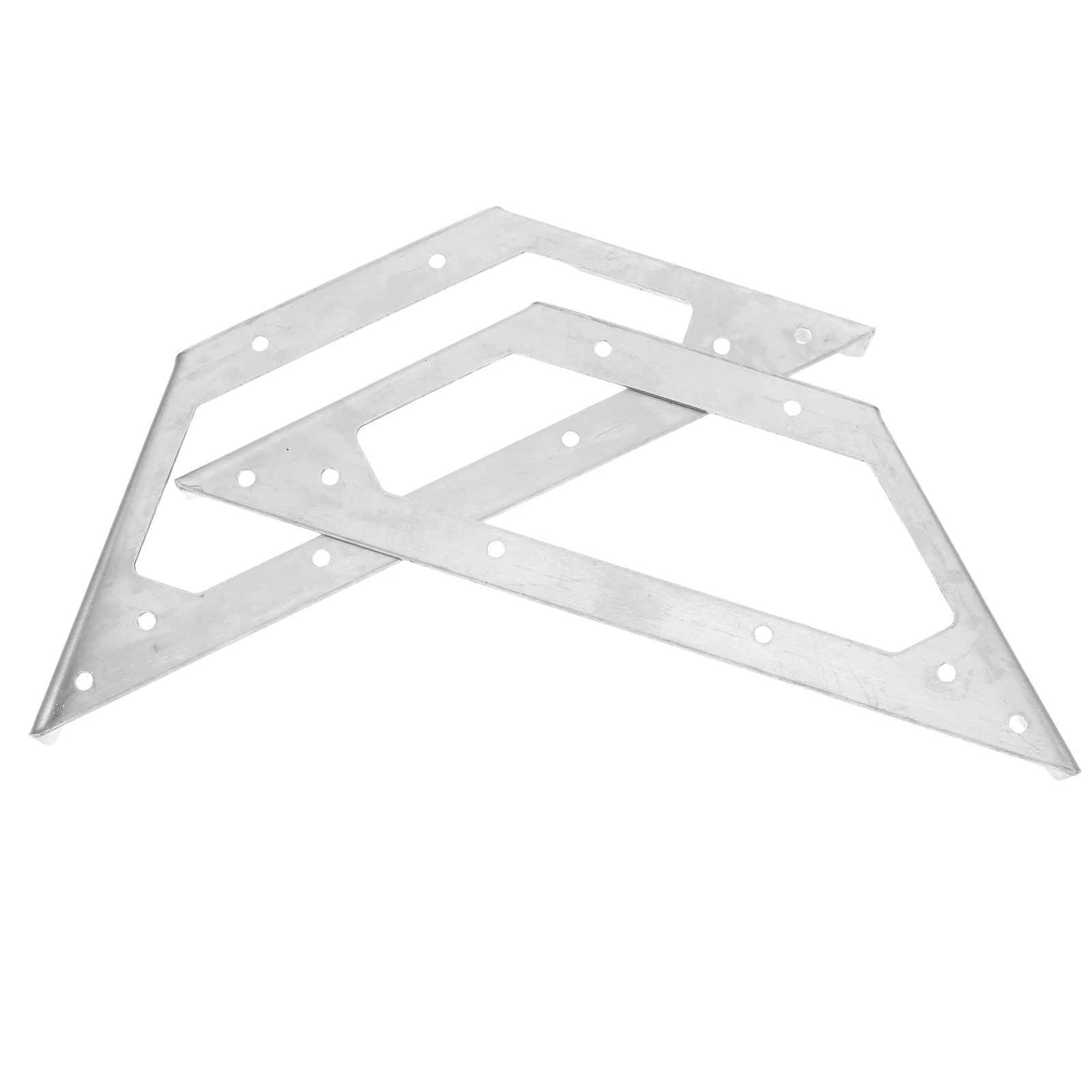 

2 Pcs Corner Bracket Brace Angle Brackets for Tables Furniture Wood Bed Support Stainless Steel Connector Gates