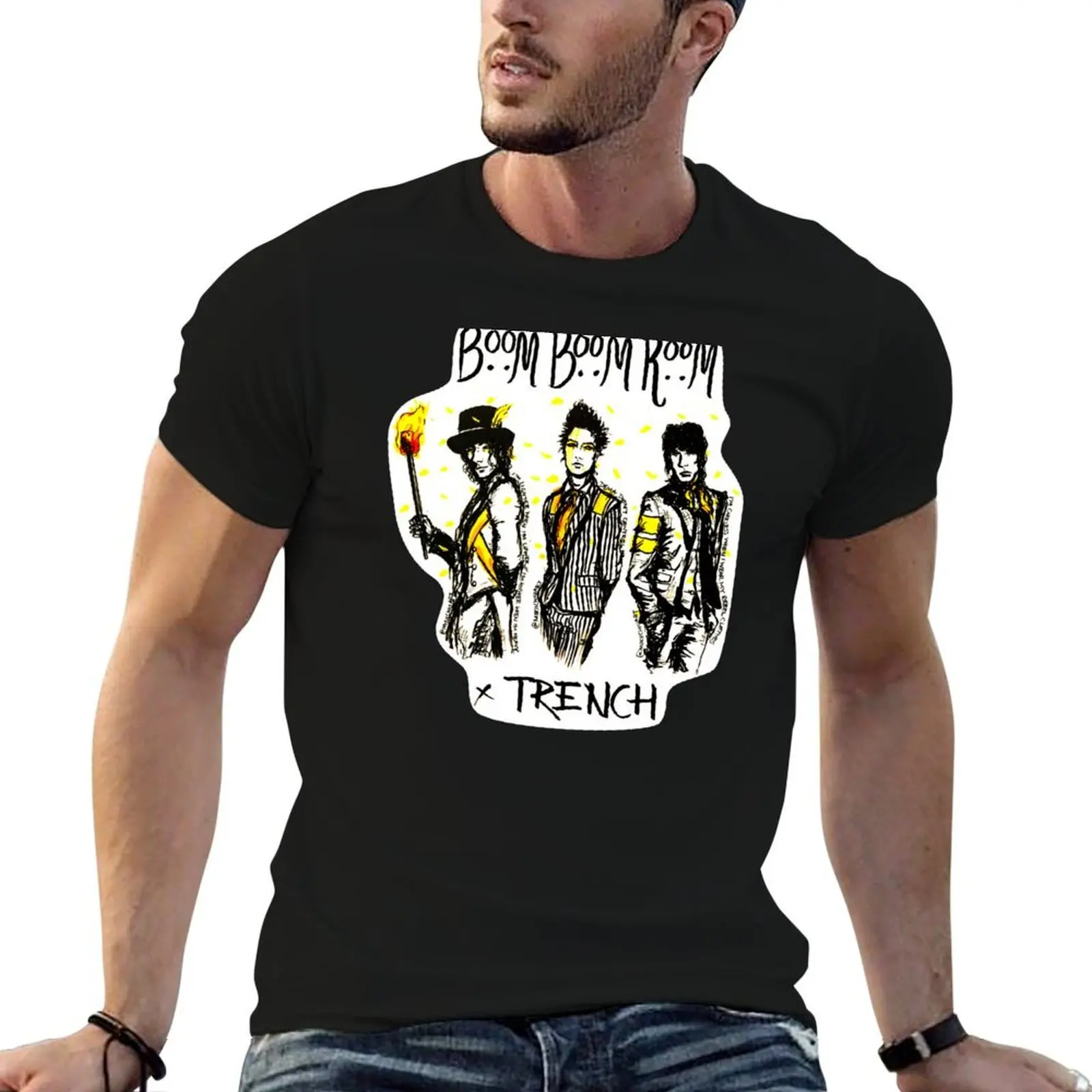 

#35-37 - Boom Boom Room x TRENCH T-Shirt t shirt men 100% cotton luxury brand cotton t shirt pack T-Shirt