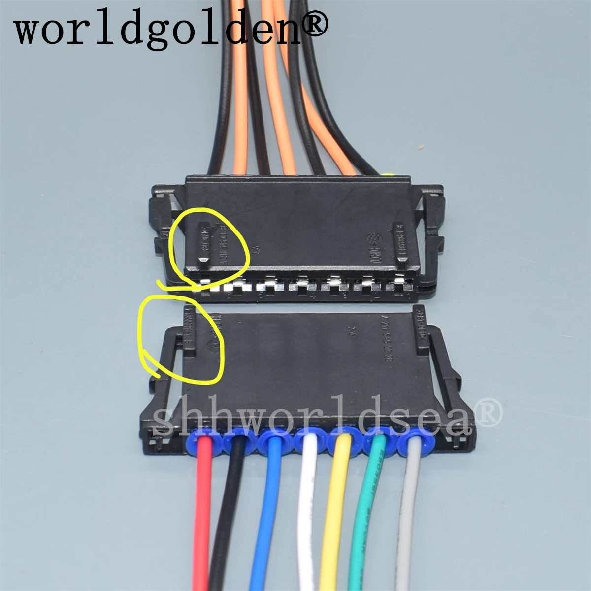 

worldgolden 7 Hole 1-1355396-1 A2115450328 Car Plastic Housing Electrical Connector Automobile Cable Harness Sealed Socket