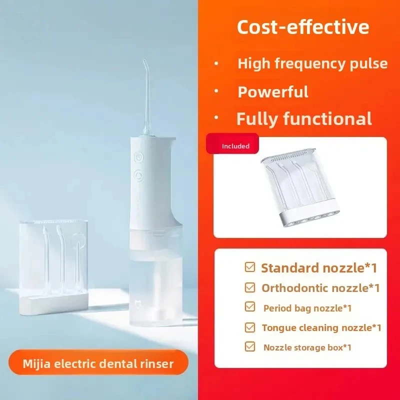 Original MIJIA Portable Oral Irrigator /2 Dental Teeth Whitening Flosser Bucal Tooth Cleaner Waterpulse Water Thread for Teeth