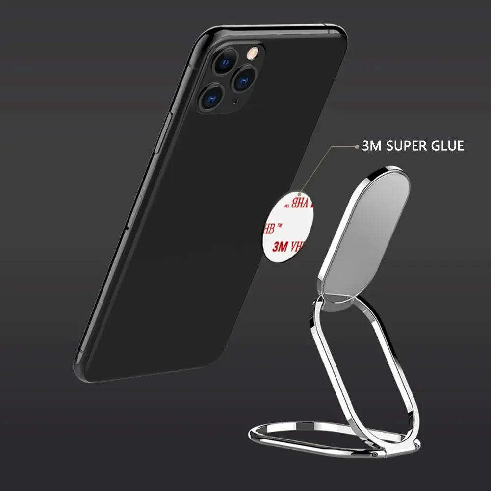 Uniwersalny uchwyt na palec do telefonu Kickstand Składany, ultracienki stojak na telefon komórkowy do tabletów iPhone 15 14 13 Por iPad — zdjęcie 5