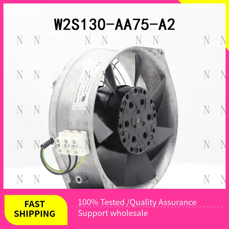YJJ  New FOR Ebmpaps Cabinet Cooling Fan W2S130-AA75-A2 172*150*55MM 230V 50/60HZ 0.19A