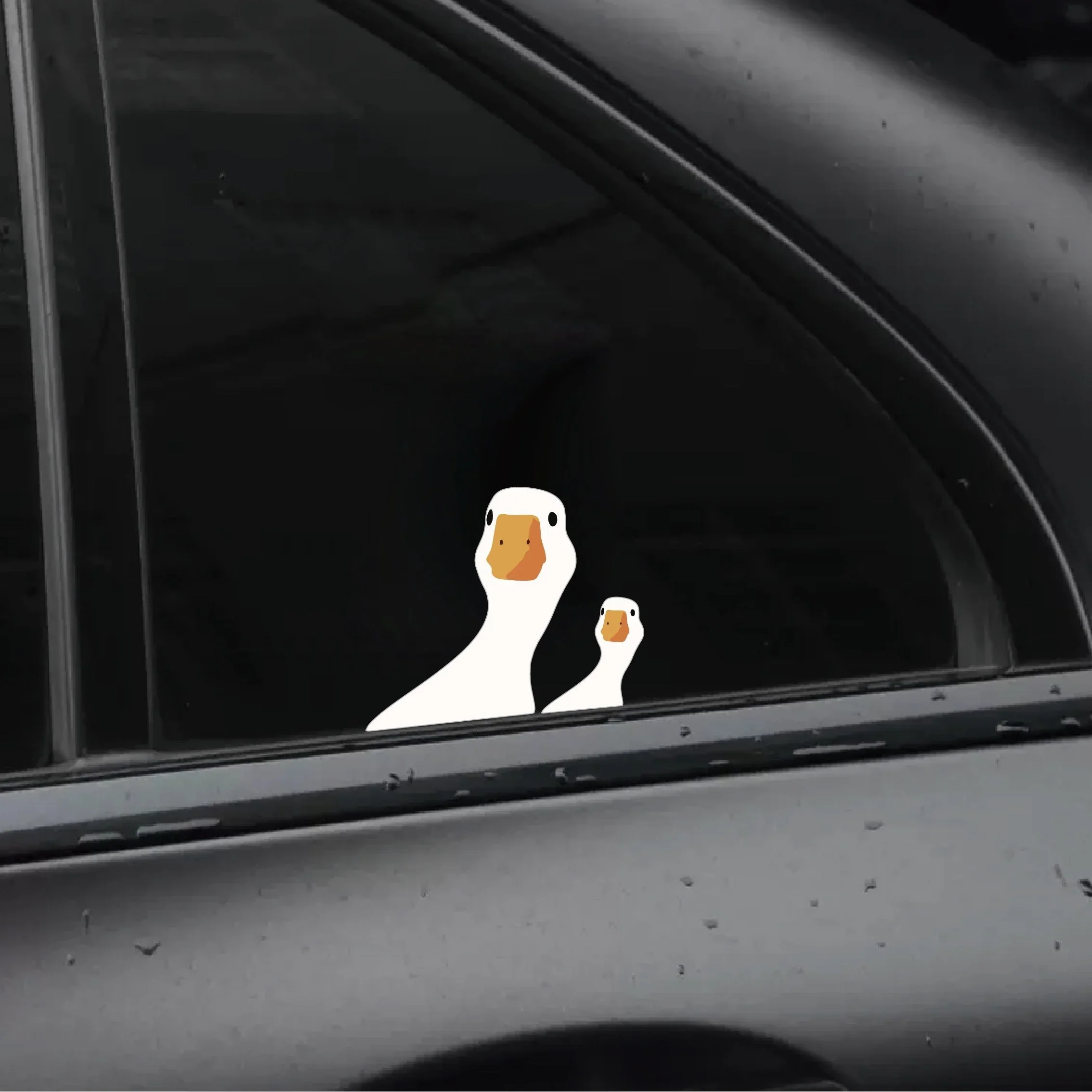 Cute Duck Cartoon Car Stickers Waterproof Decals For SUV Truck Car Bumper Window Motorcycle Laptop Tank Fairing Glass Wall Decor