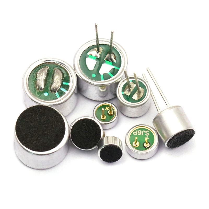 5pcs Mic Head 6 * 5mm 7 * 9 6 * 2.2 Capacitive Electret Microphone 52DB Pickup Microphone Without Microphone