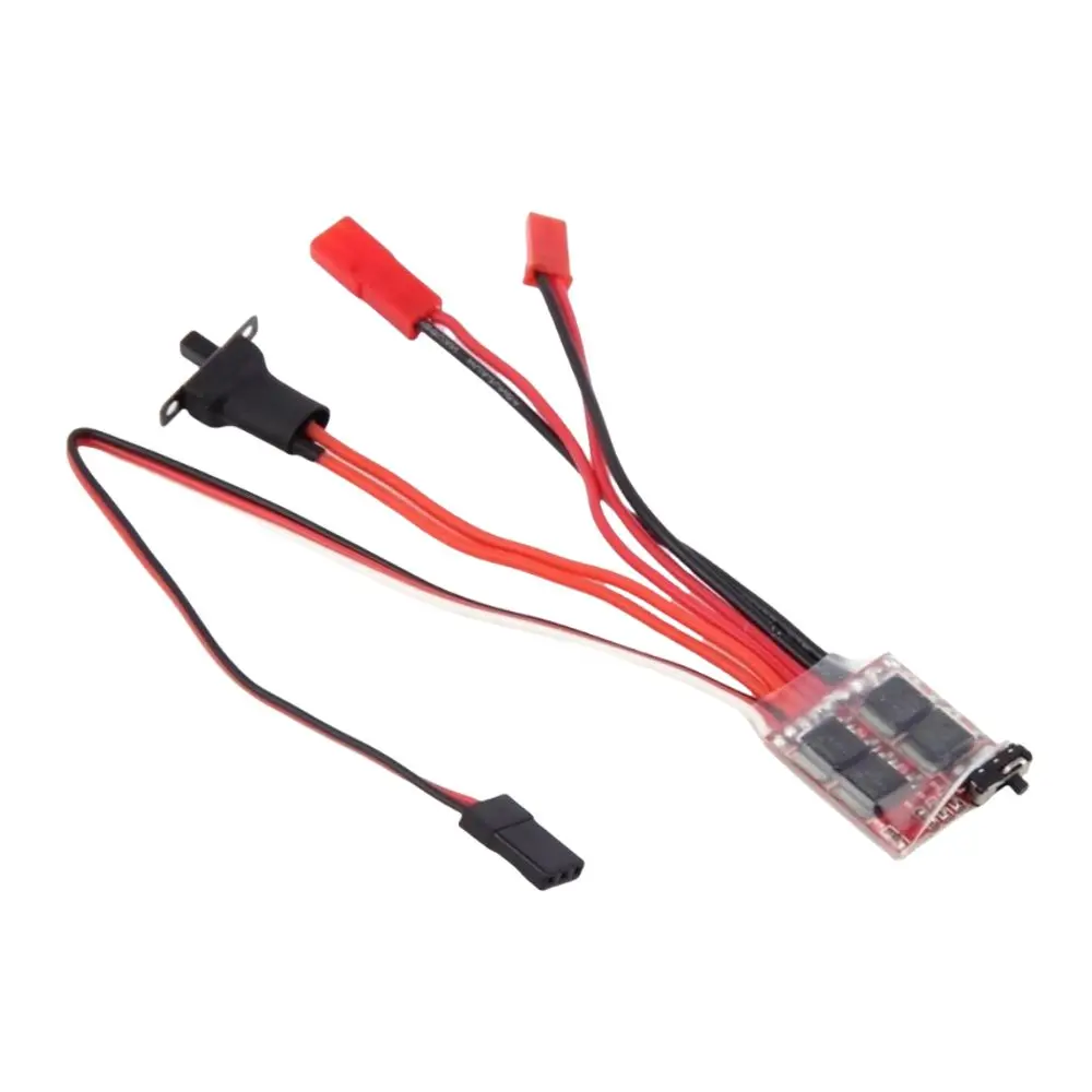 Nouveau contrôleur de vitesse électrique bidirectionnel 30A Micro ESC 2S 4 ~ 8v avec frein 1/16 1/18 1/24 accessoires de voiture RC pour réservoir de bateau RC
