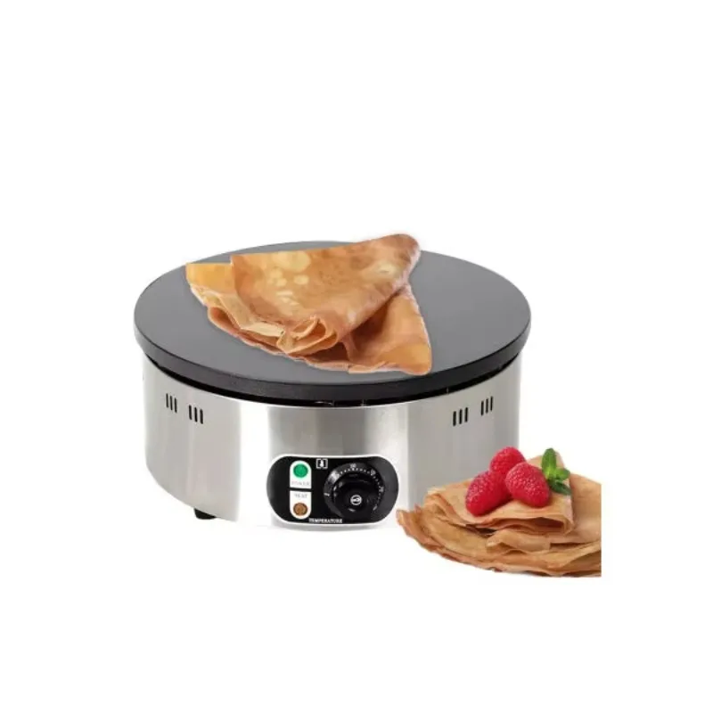 Commercial Chinese-style pancake maker, non-stick stainless steel electric crepe machine