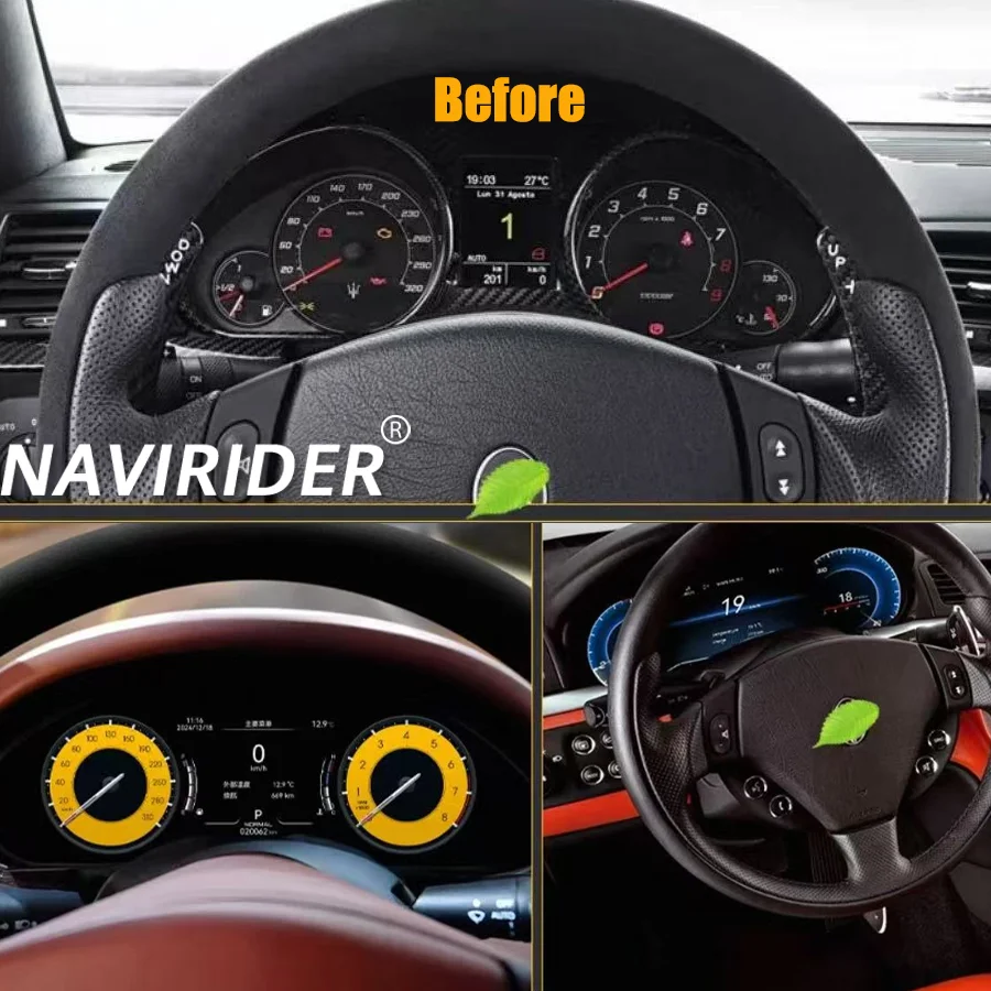 Nuevo Velocímetro Digital LCD para el Tablero de Instrumentos del Automóvil, para Maserati GT/GC Gran Turismo Quattroporte 2004-2018, Panel de Instrumentos, Mapa, Múltiples Sistemas