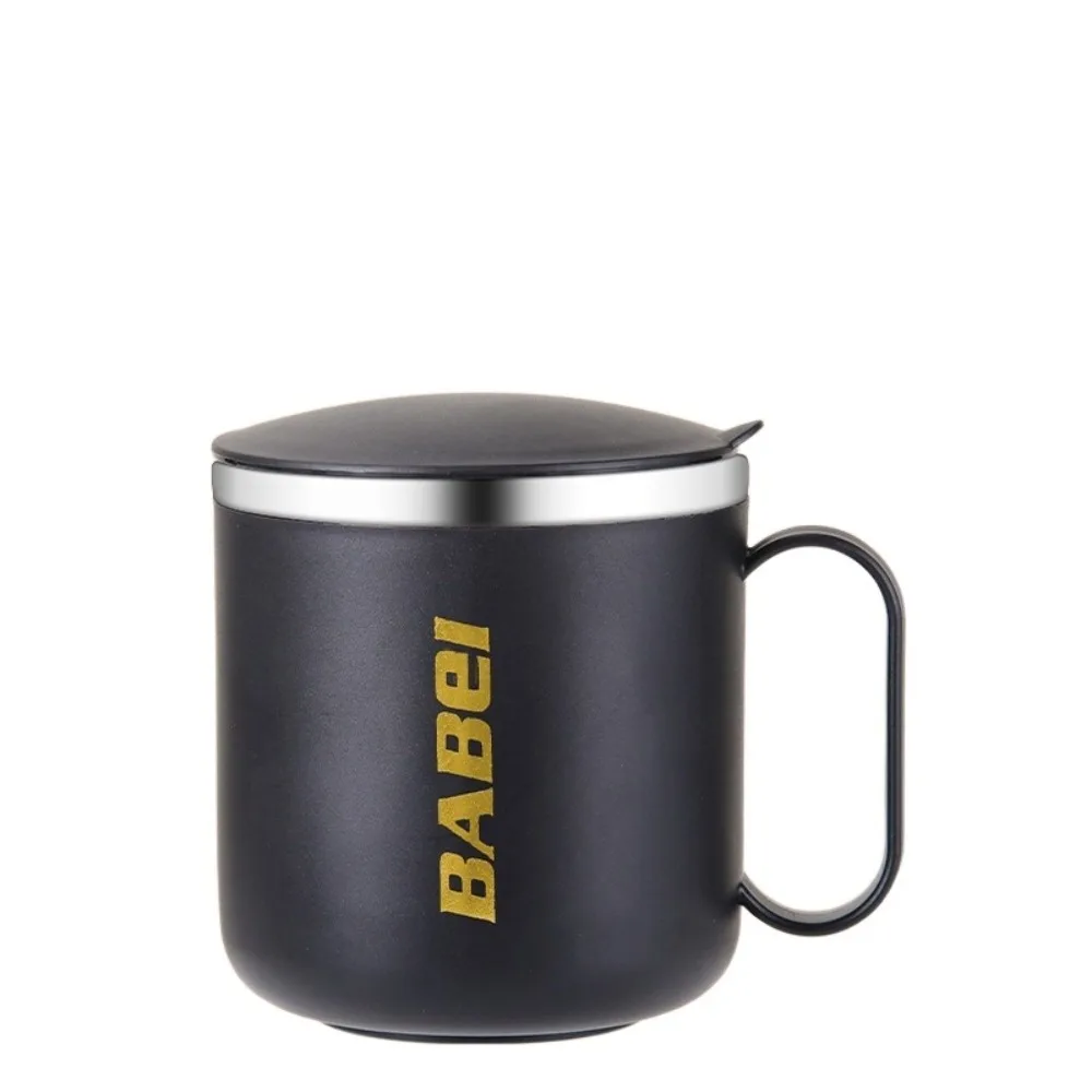 

Fashion 304 Stainless Steel Thermal Mug Double-Layered Heat-resistant Vacuum Flask 400ml With Lid Coffee Cup Office