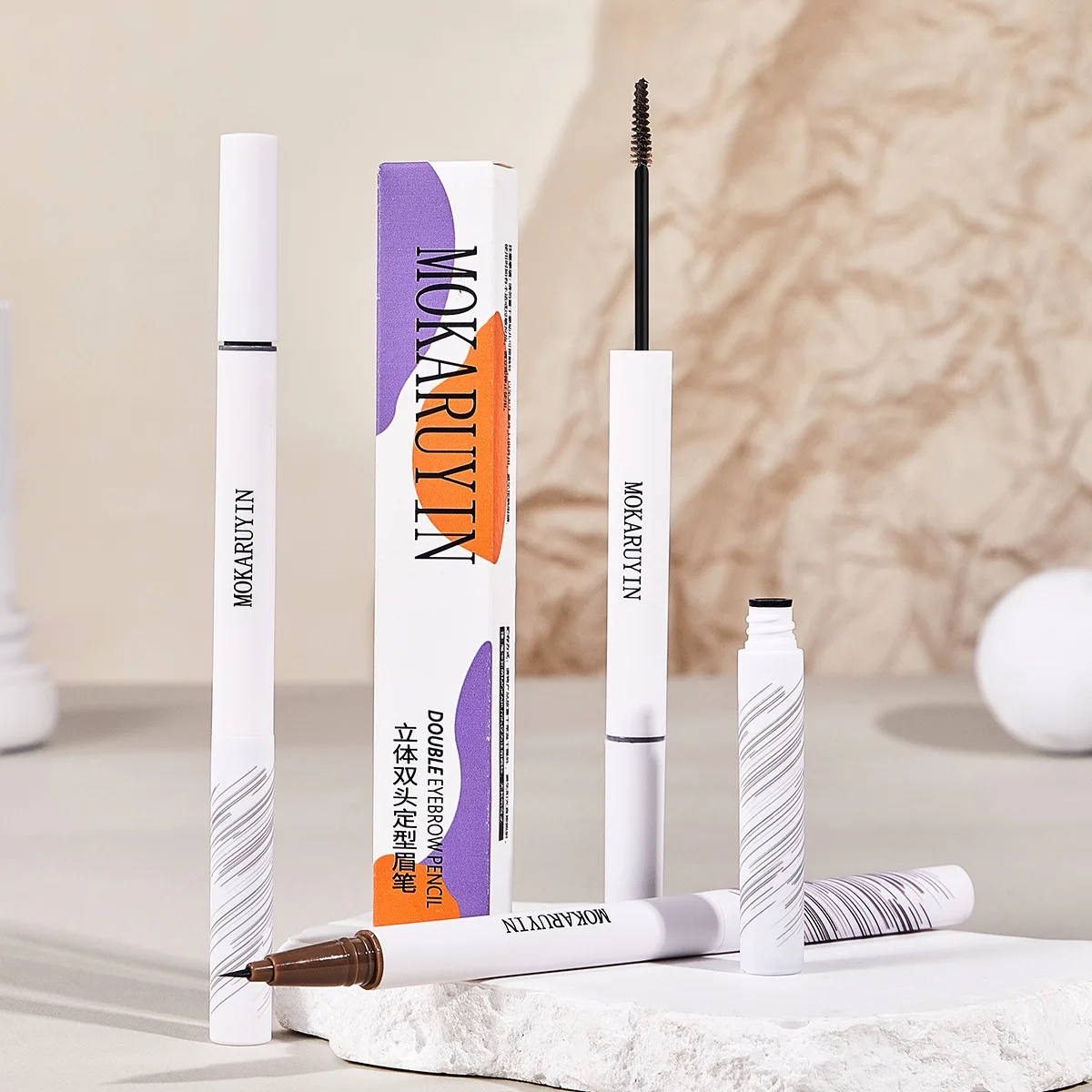 Light Color Eyebrow Dyeing Cream Three Dimensional Waterproof Grey Pink Brown Tint Eyebrow Mascara Eyes Makeup Cosmetic
