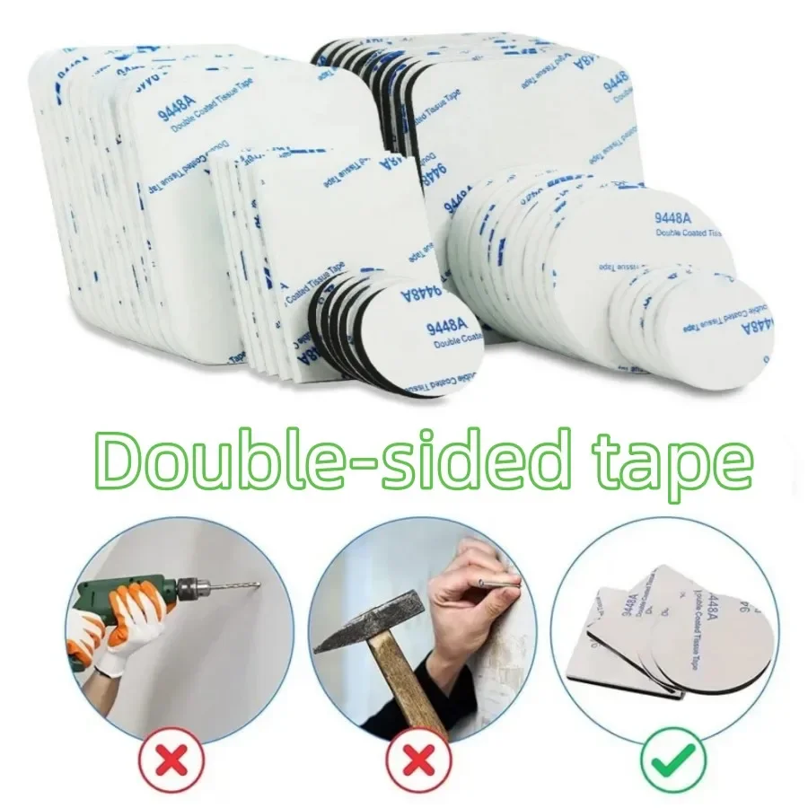 Multifunctional Double Sided Adhesive Tape Waterproof Reusable Wall Stickers black white Strong Sticky Glue Car Bathroom Kitchen