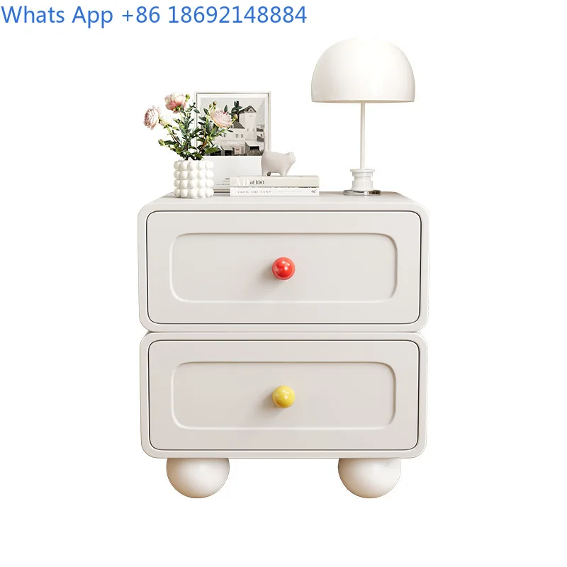Minimalist Design 2025 New Arrival Creative  Nightstand Cartoon Storage Bedroom Side Cabinet