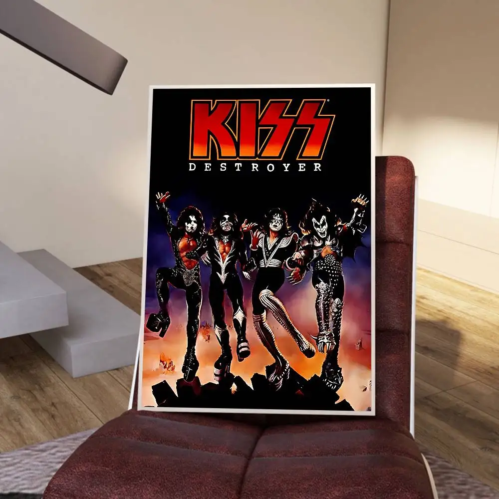 K-Kiss Band Poster Sticky Posters Waterproof Paper Sticker Coffee House Bar Home Decor view 6